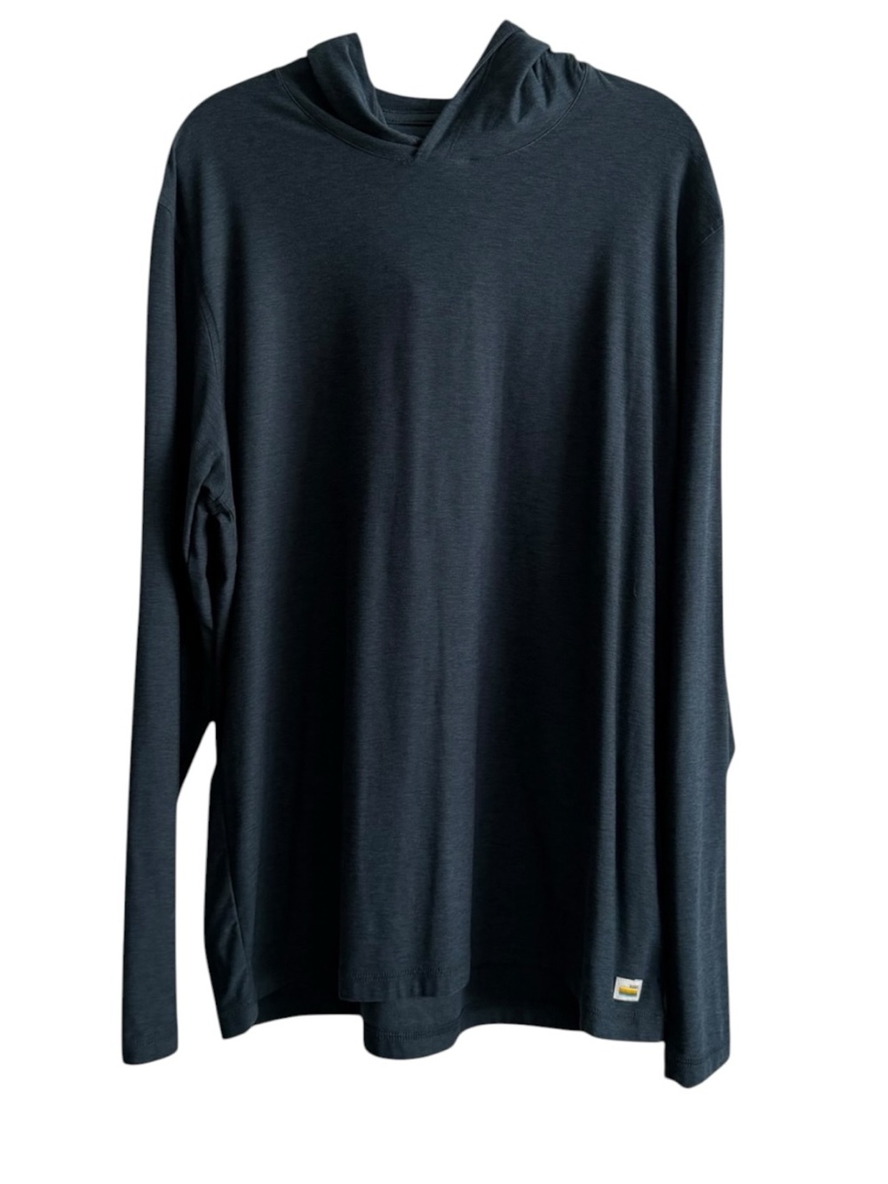 Vuori Strato Tech Hoodie Lightweight Long Sleeve in Navy Heather - Picture 6 of 8